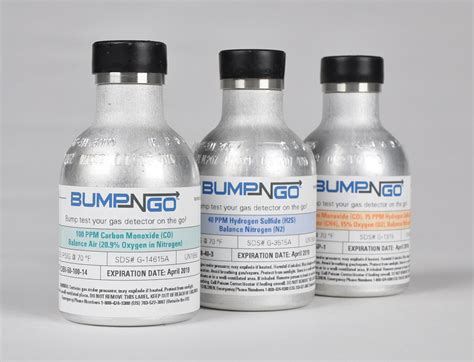 bump test bottle|industrial scientific bump and go.